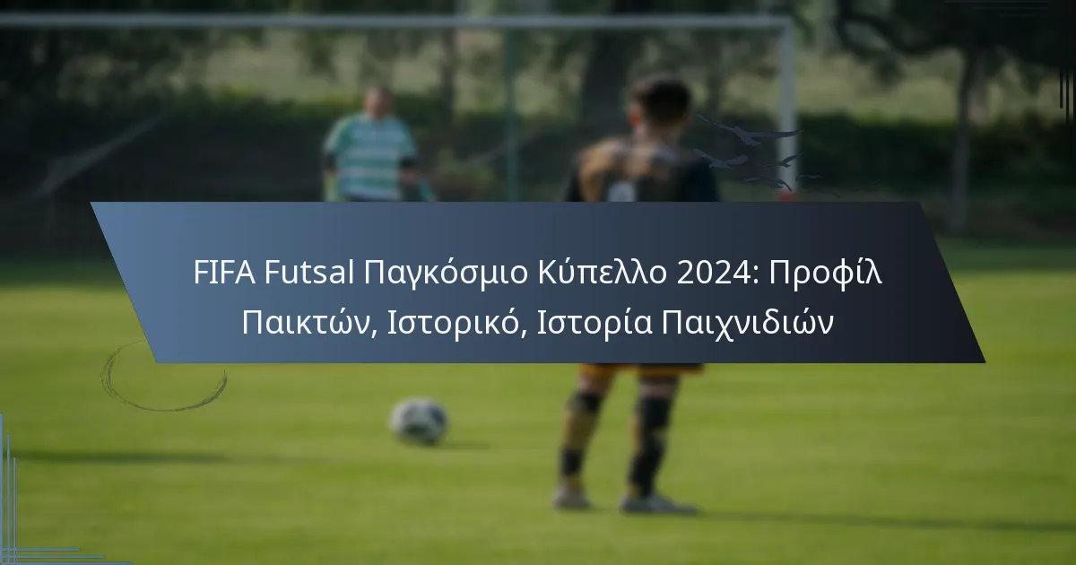 FIFA Futsal Παγκόσμιο Κύπελλο 2024: Προφίλ Παικτών, Ιστορικό, Ιστορία Παιχνιδιών