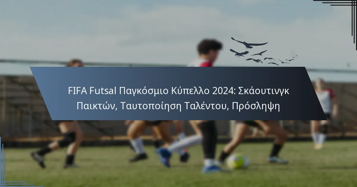 FIFA Futsal Παγκόσμιο Κύπελλο 2024: Σκάουτινγκ Παικτών, Ταυτοποίηση Ταλέντου, Πρόσληψη